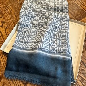 India Hicks scarf Cornwall blue - brand new in box